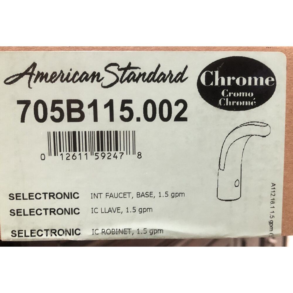 American Standard Selectronic 705B115.002 Proximity Faucet, Chrome.